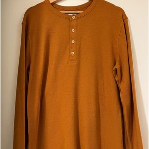 Unisex button up thermal shirt